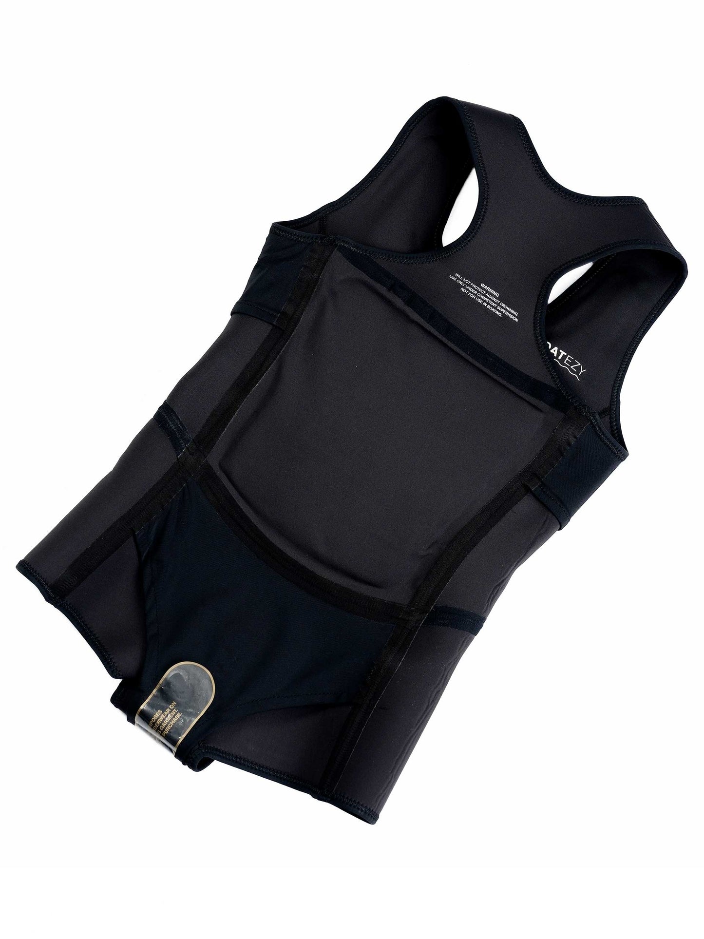 Limestone Neoprene Floatation Aid Swimwear - Luxe Black - Boyleg 15