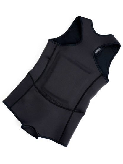 Limestone Neoprene Floatation Aid Swimwear - Luxe Black - Boyleg 15
