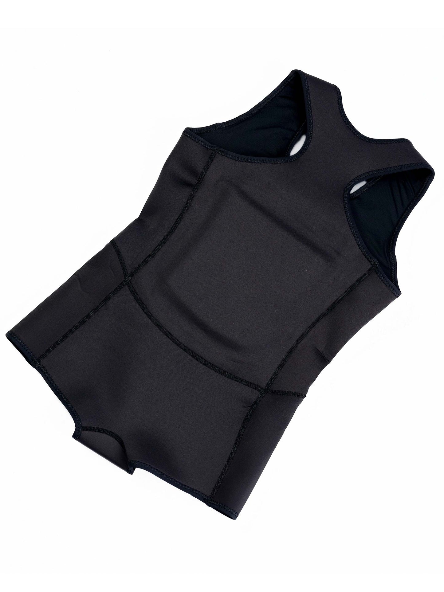 Limestone Neoprene Floatation Aid Swimwear - Luxe Black - Boyleg 20