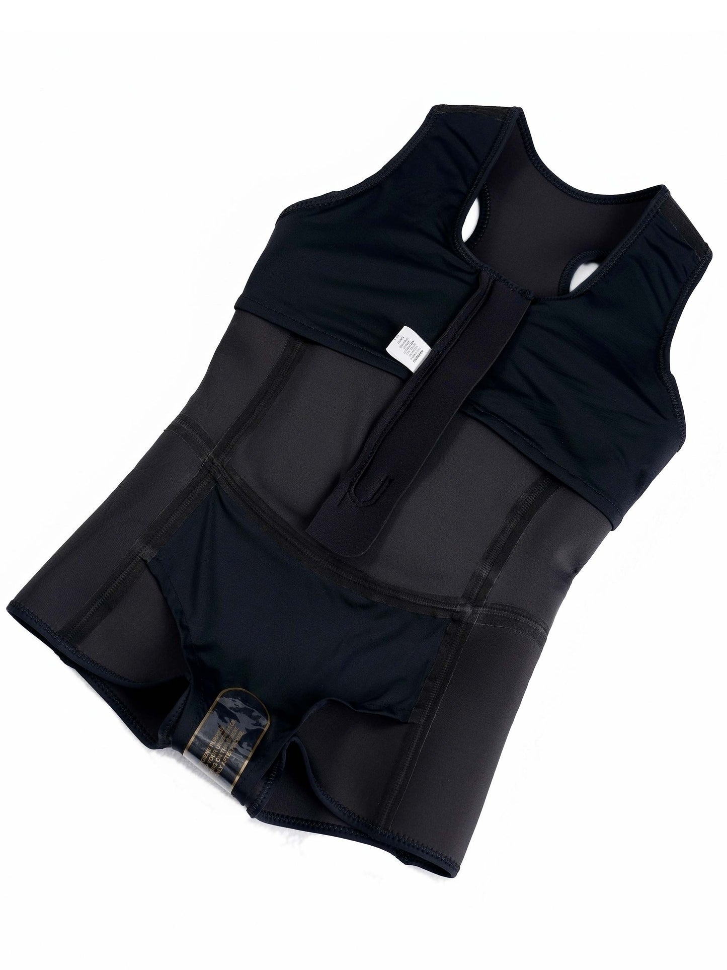 Limestone Neoprene Floatation Aid Swimwear - Luxe Black - Boyleg 20
