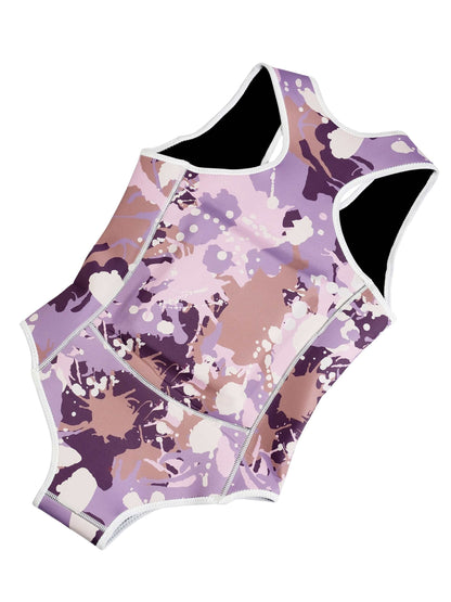 Limestone Neoprene Floatation Aid Swimwear - Lavender Splash