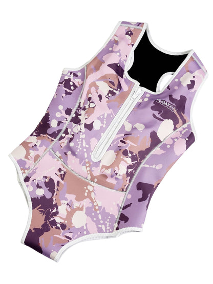Limestone Neoprene Floatation Aid Swimwear - Lavender Splash
