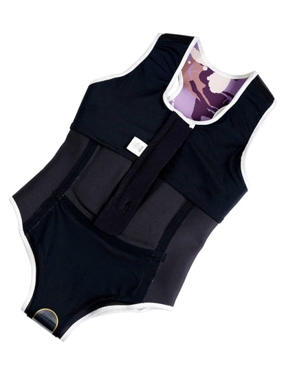 Limestone Neoprene Floatation Aid Swimwear - Lavender Splash