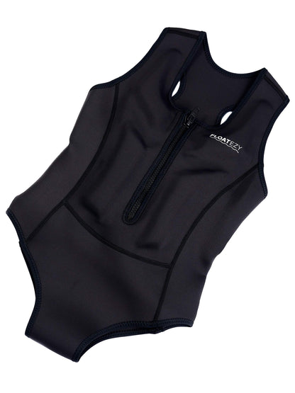 Limestone Neoprene Floatation Aid Swimwear - Luxe Black