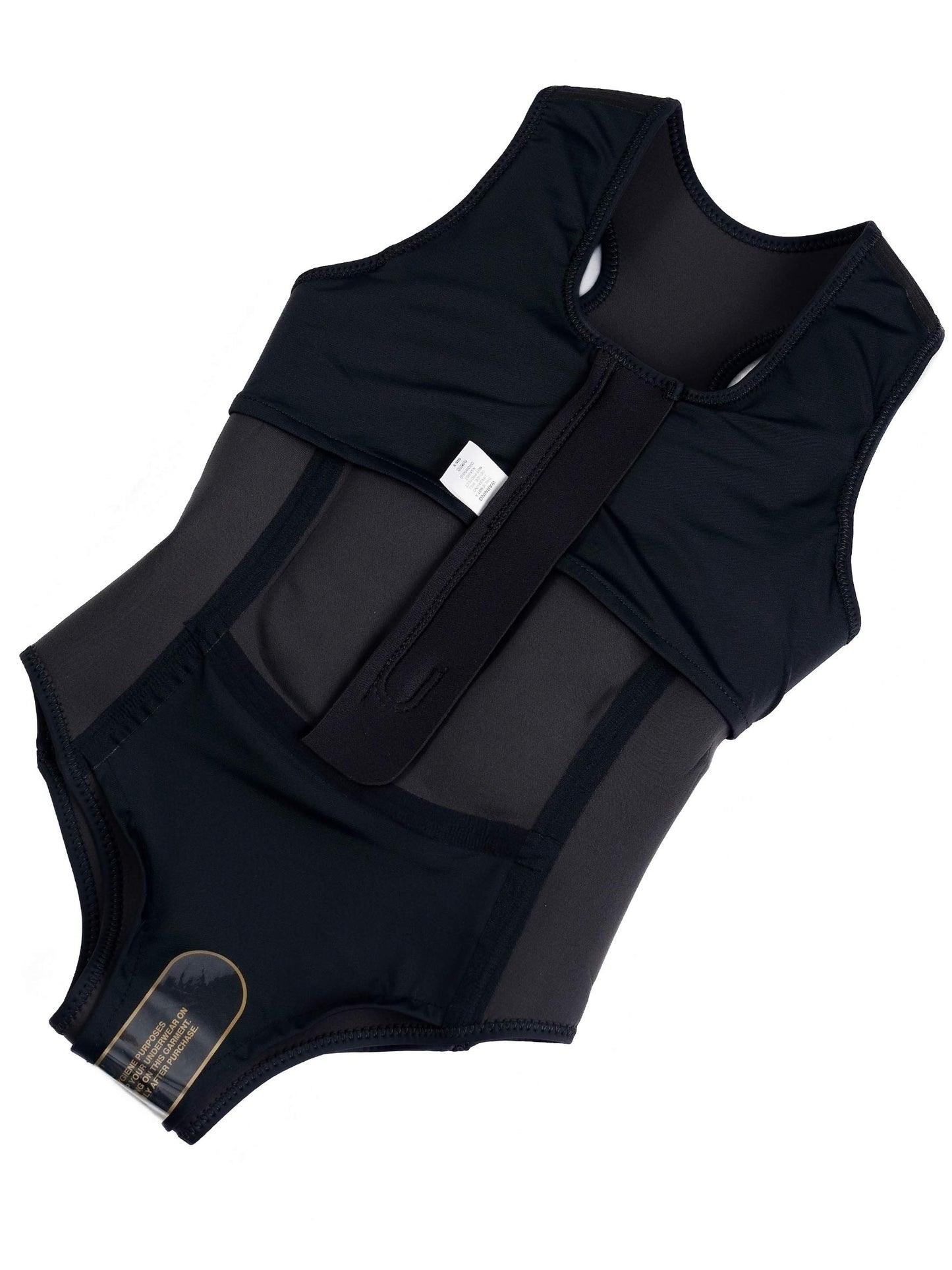 Limestone Neoprene Floatation Aid Swimwear - Luxe Black