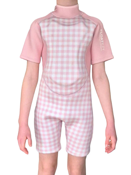 Kids Limestone Neoprene Floatation Aid Wetsuit - Pink